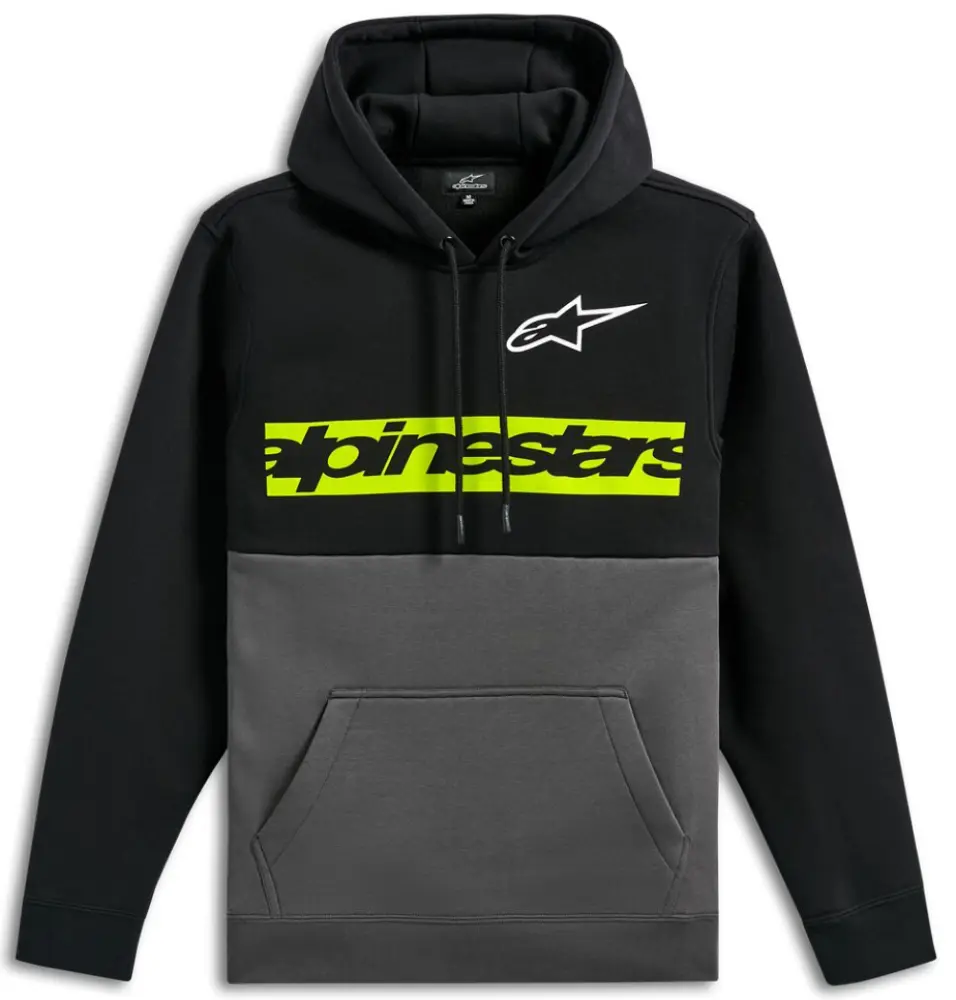 ALPINESTARS (CASUALS) - HOODIE PO PARALLEL BLACK/GUNME - 30507331