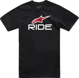 ALPINESTARS (CASUALS) - TEE RIDE 4.0 SS BK/WT/RD M - 303023677