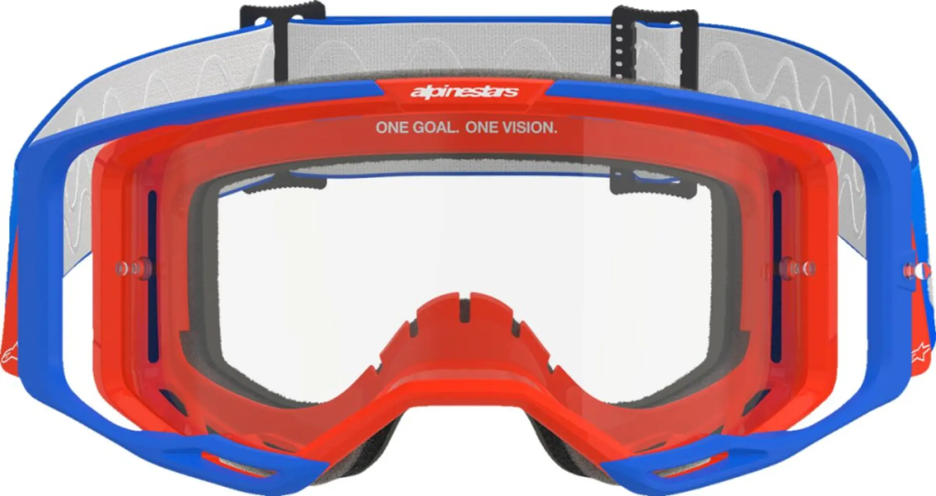 ALPINESTARS GOGGLES - GOGGLE VISION 8 WORDMARK BL/OR - 26013902