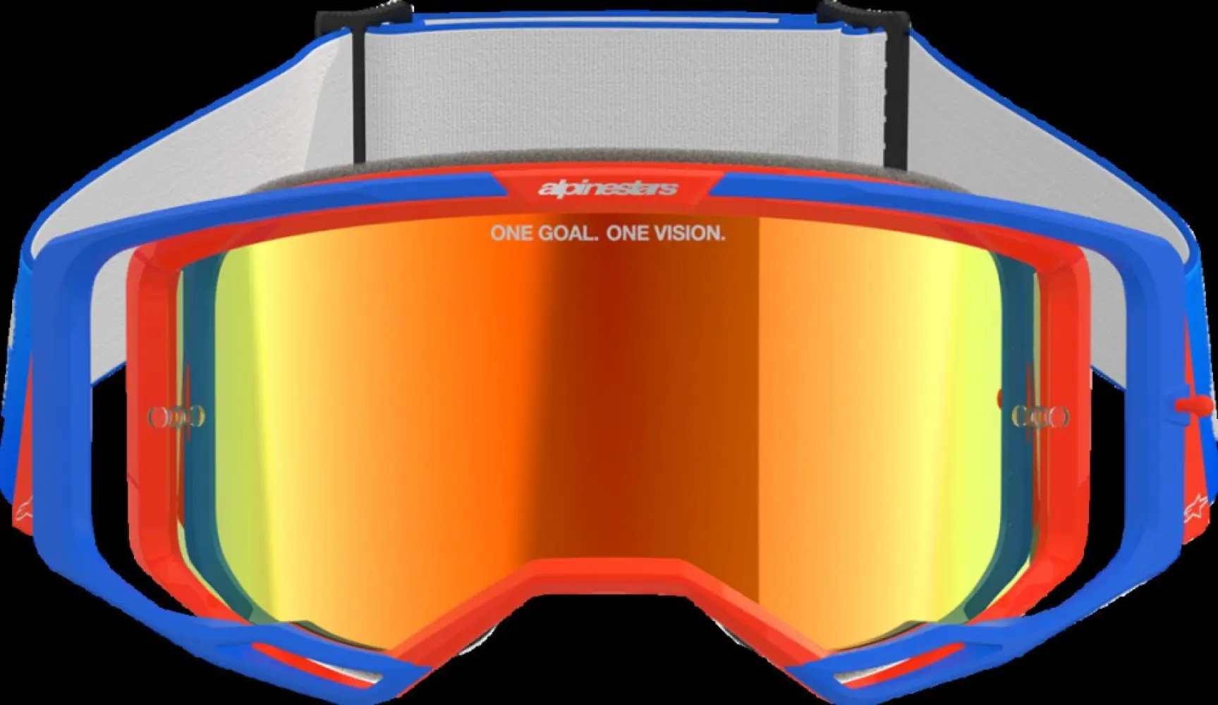 ALPINESTARS GOGGLES - GOGGLE VISION 8 WORDMARK BL/OR - 26013774