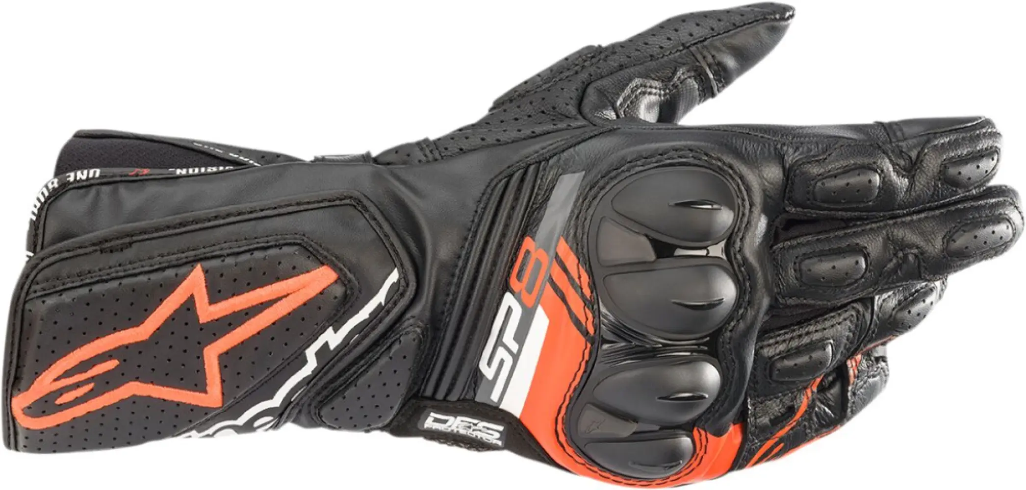 ALPINESTARS (ROAD) - GLOVE SP-8 V3 BLACK/RED 2X - 33014072