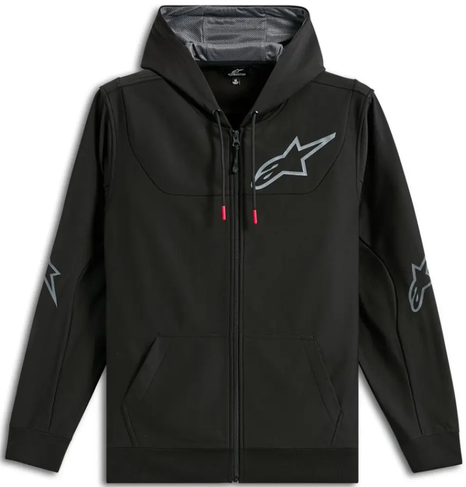 ALPINESTARS (CASUALS) - HOODIE ZIP SESSIONS V3 BLACK/G - 30507302