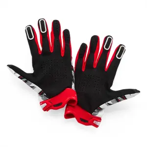100% - GLOVES RIDEFIT WHITE/RED - M - 33308682