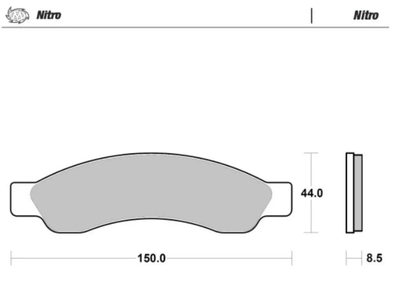 MOTO-MASTER - BRAKE PADS NITRO - 17201192