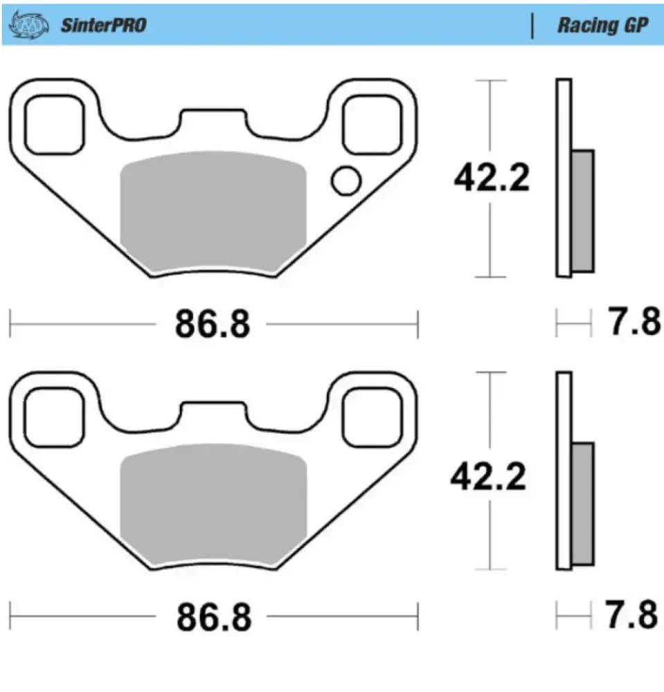 MOTO-MASTER - BRAKE PADS RACING - 17201195