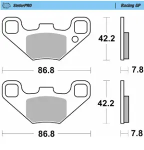 MOTO-MASTER - BRAKE PADS RACING - 17201195