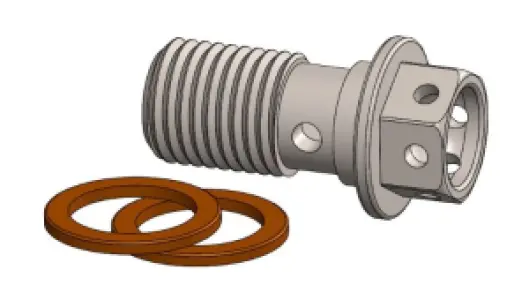 MOTO-MASTER - BANJO BOLT RACE DRILLED M10 X  - 17420815