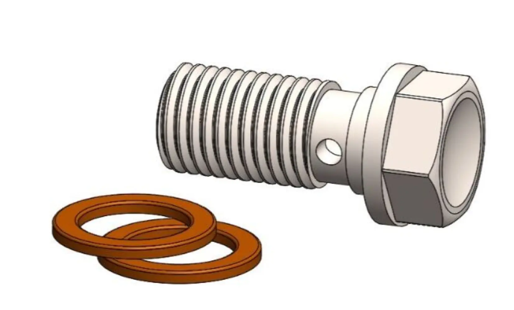 MOTO-MASTER - BANJO BOLT M8 X 1 00mm W 2 WAS - 17420816
