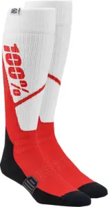 100% - SOCK TORQUE WH/RD L/XL - 34310769