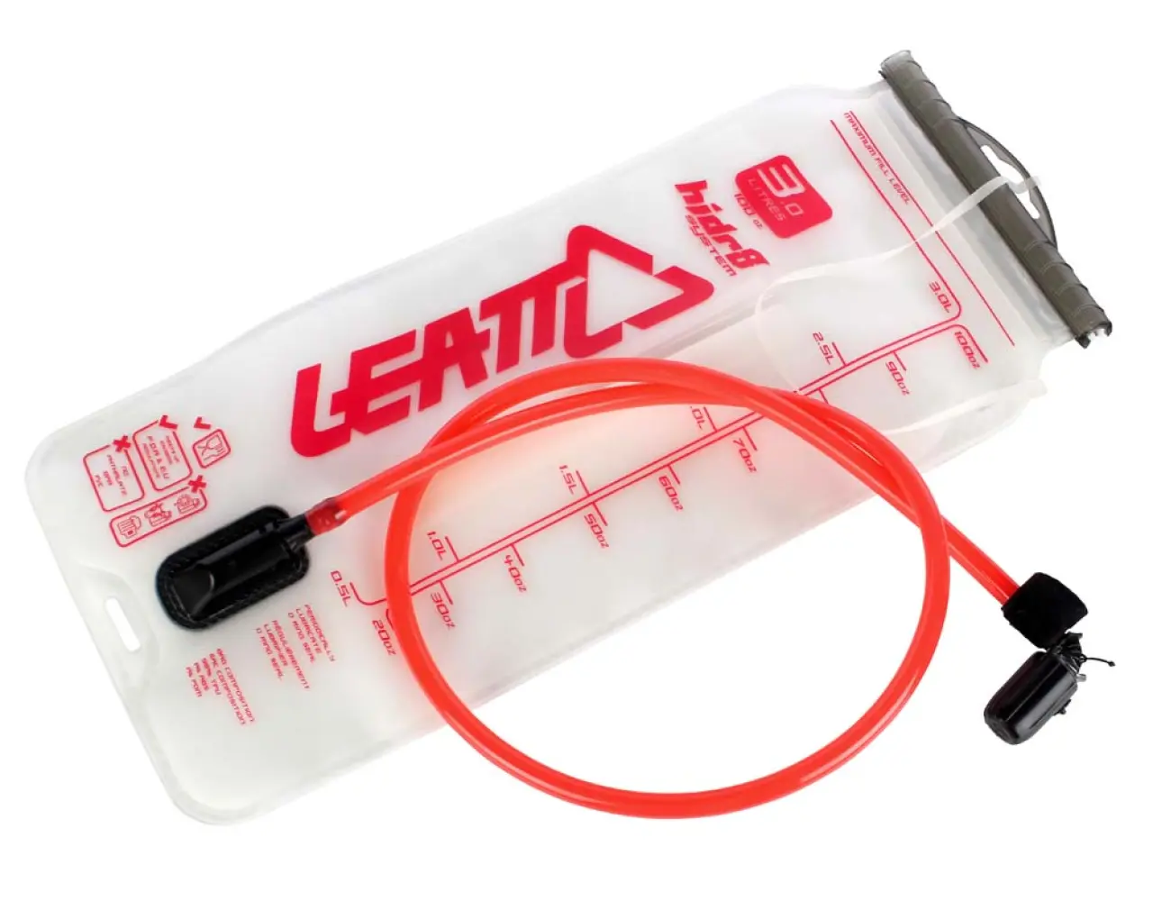 Leatt Bladder Flat CleanTech 3L (100oz) w tube and bite valve