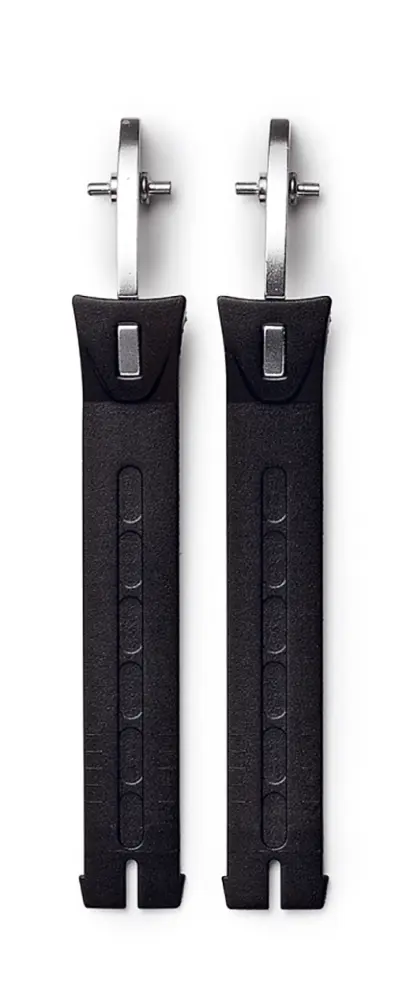 Sidi Strap for Stone Buckle (33) Long Black-Silver