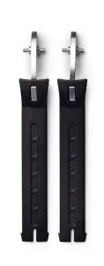 Sidi Strap for Stone Buckle (33) Long Black-Silver