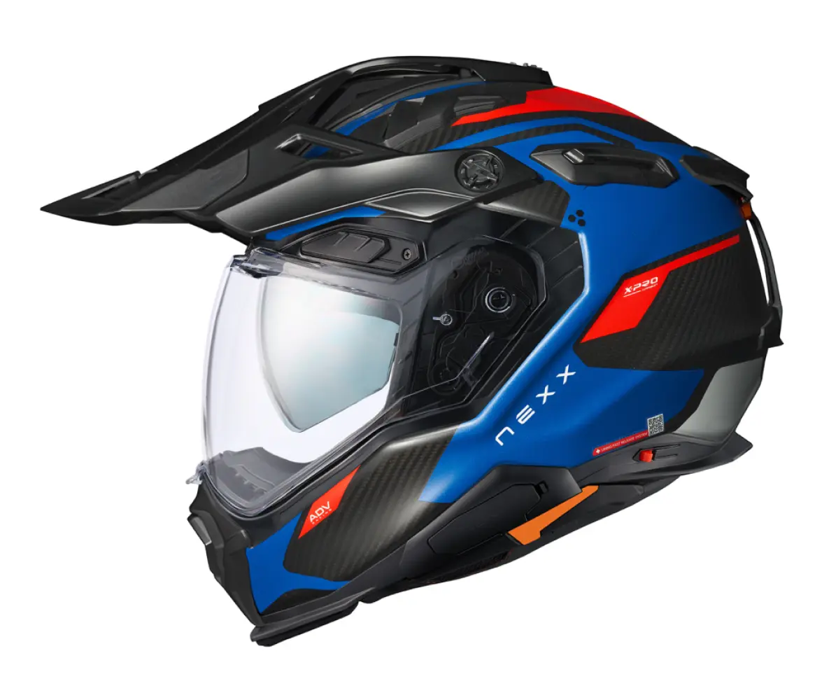 Nexx Helmet X.WED3 KEYO CARBON BLUE.RED MT