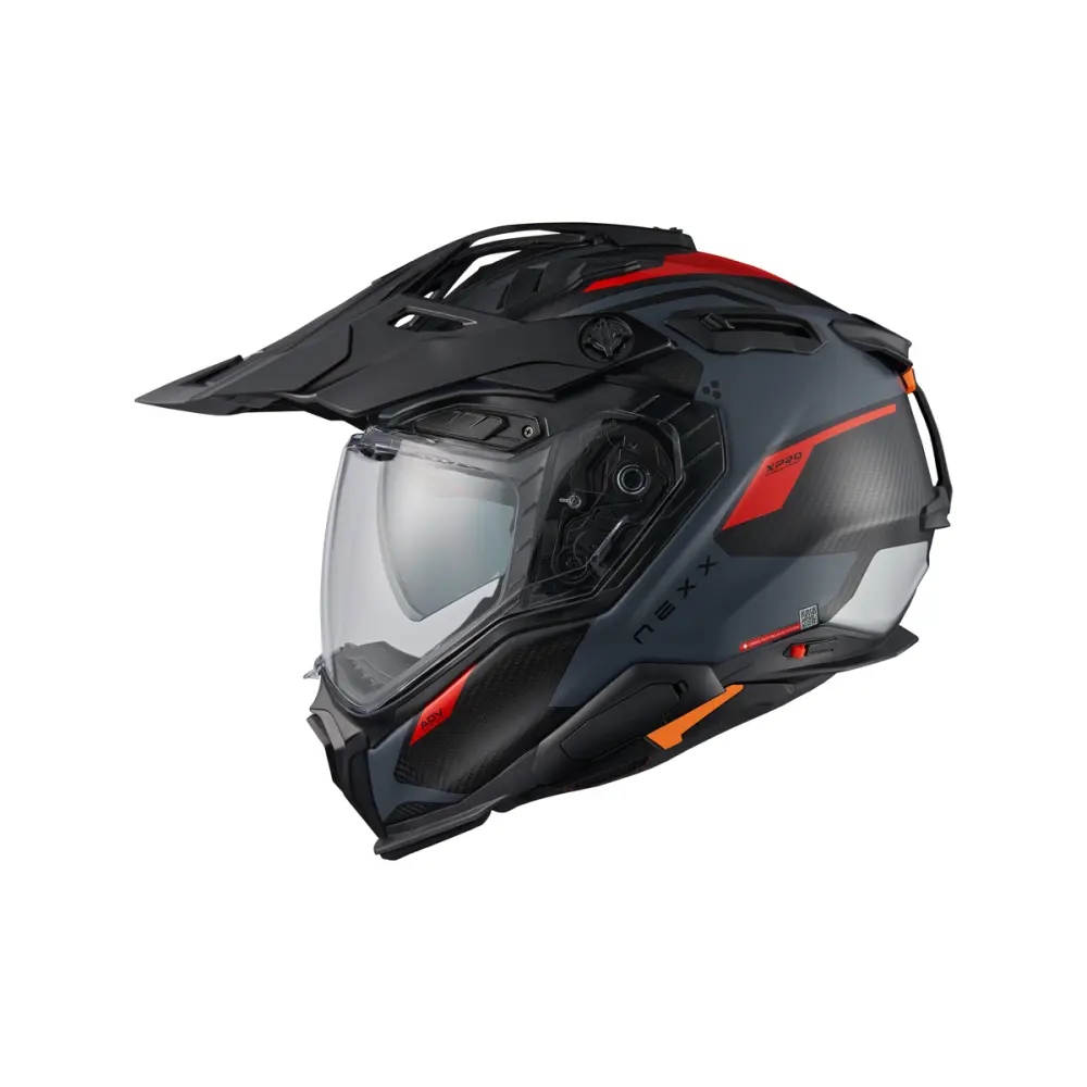 Nexx Helmet X.WED3 KEYO CARBON GREY.RED MT