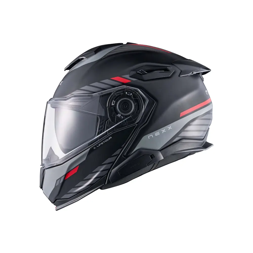 NEXX Helmet X.LIFETOUR GLOBE BLACK.RED MT