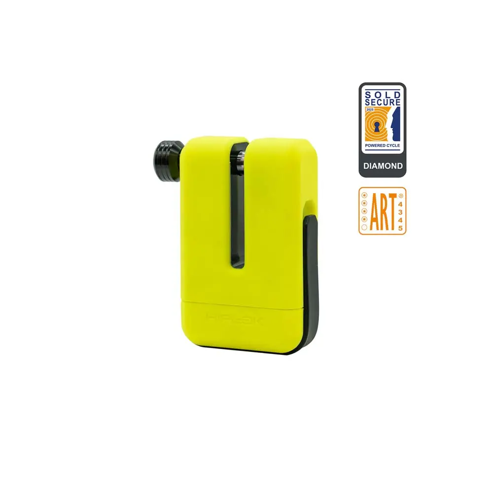 Hiplok MD1000 Moto Disc Lock Yellow fluo