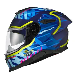 NEXX Helmet Y.100R URBANGRAM AUBERGINE MT