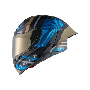 NEXX Helmet X.R3R SWIRL CARBON SKY BLUE