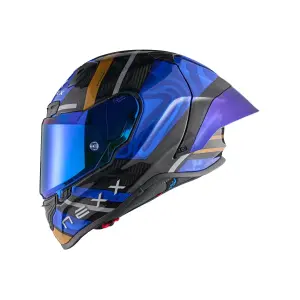 NEXX Helmet X.R3R SWIRL CARBON DEEP BLUE