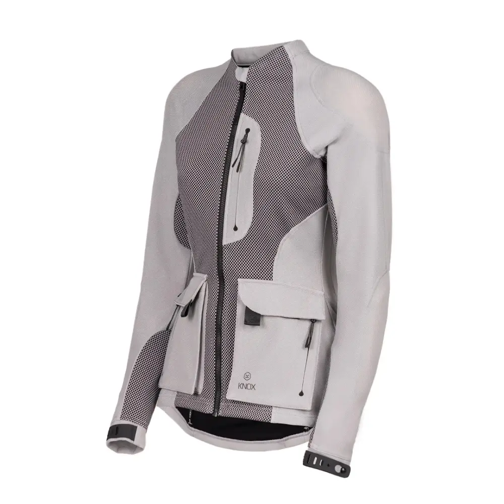 Knox Armoured jacket Womens Tor Armoured Shirt Light Grey