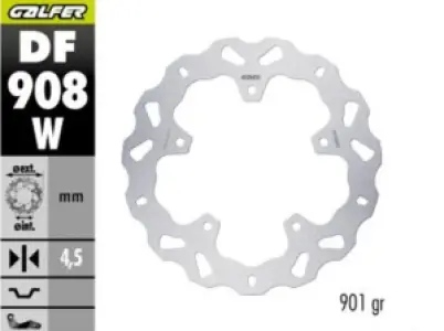 GALFER - BRAKE DISC WAVE FIXED RR - 17105289