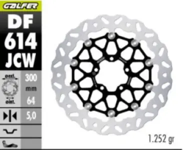 GALFER - BRAKE DISC WAVE FLOATECH FR - 17105494