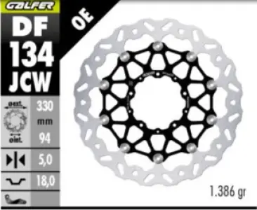 GALFER - BRAKE DISC WAVE FLOATECH FR - 17105495