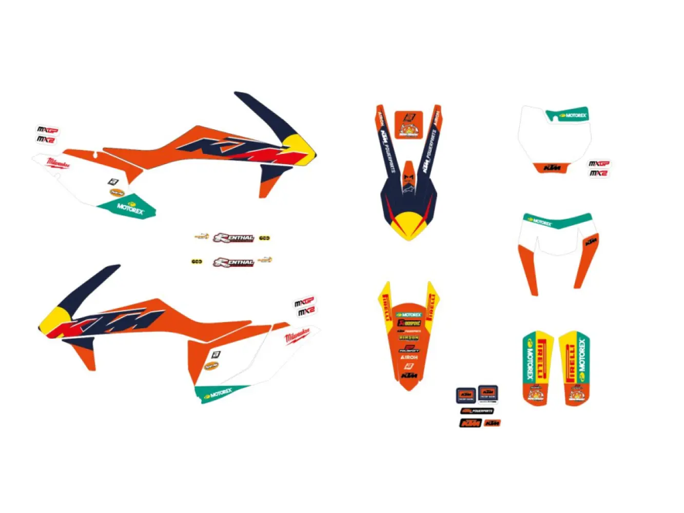 BLACKBIRD RACING - GRAPHIC KIT KTM FACTORY '26 SX - 43027543