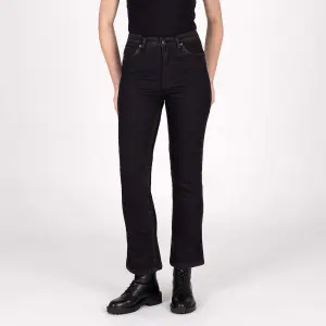 Knox Jeans Women's Cartmel Kick Flare SHORT Aged Black Rust