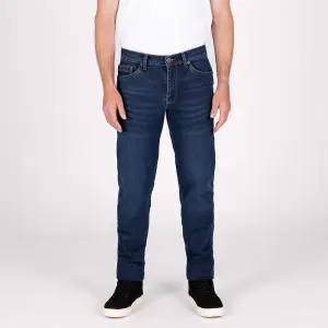 Knox Jeans Men's Kirkstone Straight SHORT - Stone Wash Indigo