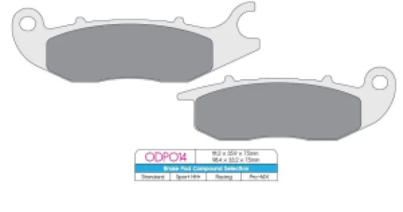 DP BRAKES - BRAKE PAD HON - 17200092