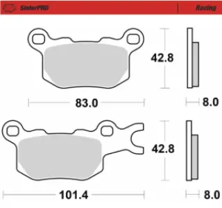 MOTO-MASTER - BRAKE PADS RACING - 17201196