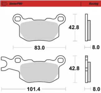 MOTO-MASTER - BRAKE PADS RACING - 17201197