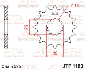 JT SPROCKETS - SPROCKET FRONT 18T 525 - 12120748