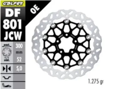 GALFER - BRAKE DISC WAVE FLOATECH FR - 17105497