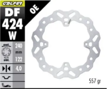 GALFER - BRAKE DISC FIXED WAVE RR - 17105502