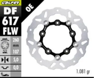 GALFER - BRAKE DISC FLOAT WAVE RR - 17105503