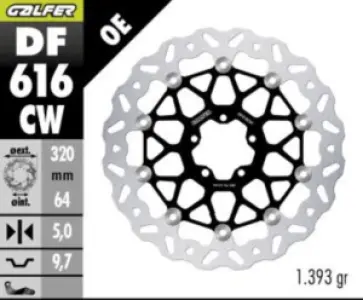 GALFER - BRAKE DISC FLOAT WAVE FR - 17105504