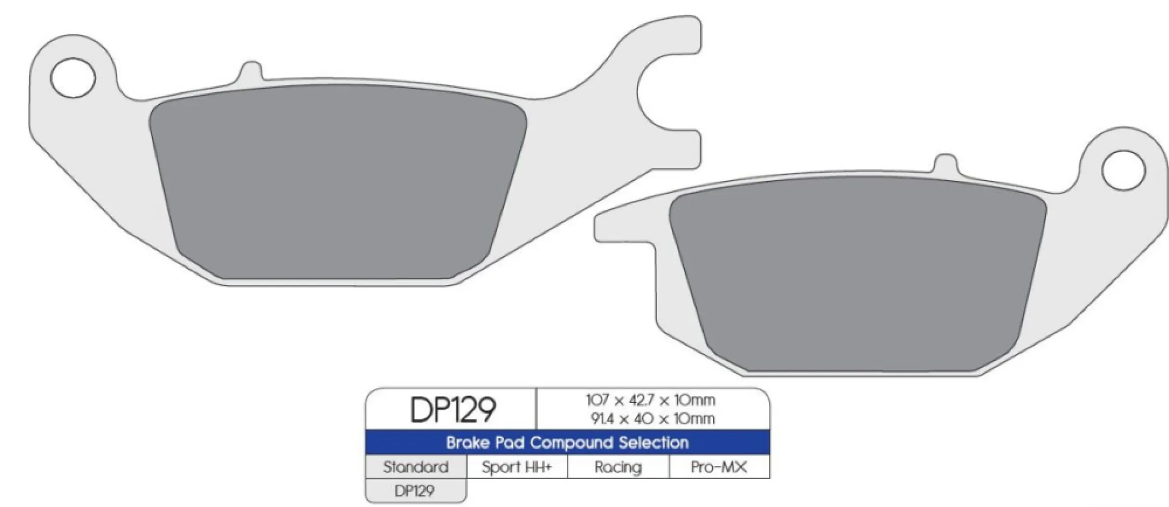 DP BRAKES - BRAKE PAD HON - 17210942