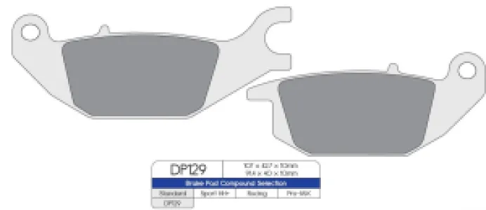DP BRAKES - BRAKE PAD HON - 17210942