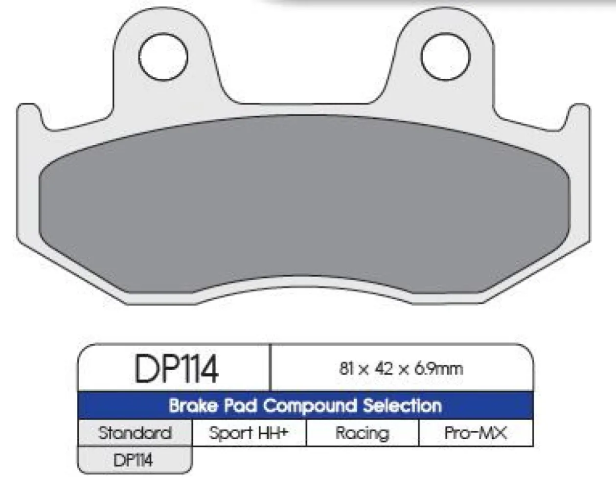 DP BRAKES - BRAKE PAD HON - 17210941