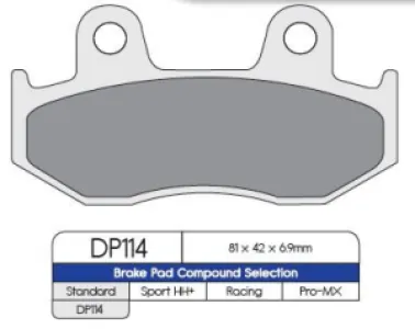 DP BRAKES - BRAKE PAD HON - 17210941