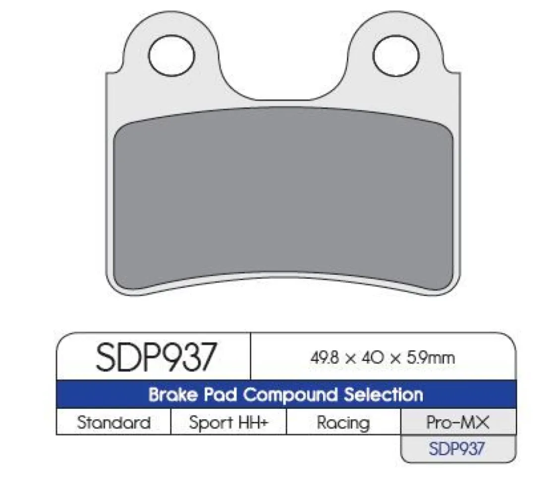 DP BRAKES - BRAKE PAD BET GAS SHER - 17210955