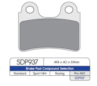 DP BRAKES - BRAKE PAD BET GAS SHER - 17210955