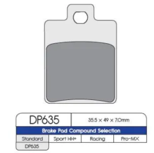 DP BRAKES - BRAKE PAD BEN PIAG GIL MAL - 17210949