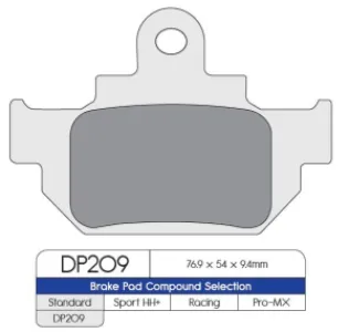 DP BRAKES - BRAKE PAD SUZ - 17210943