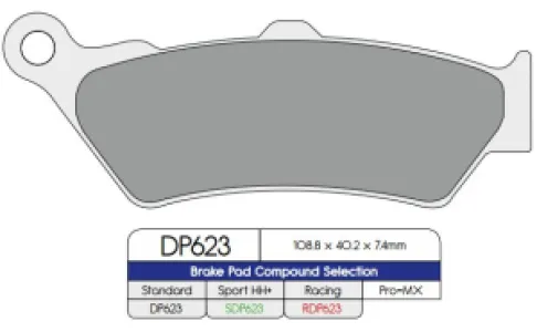 DP BRAKES - BRAKE PAD SINTERED HH+ - 17212513