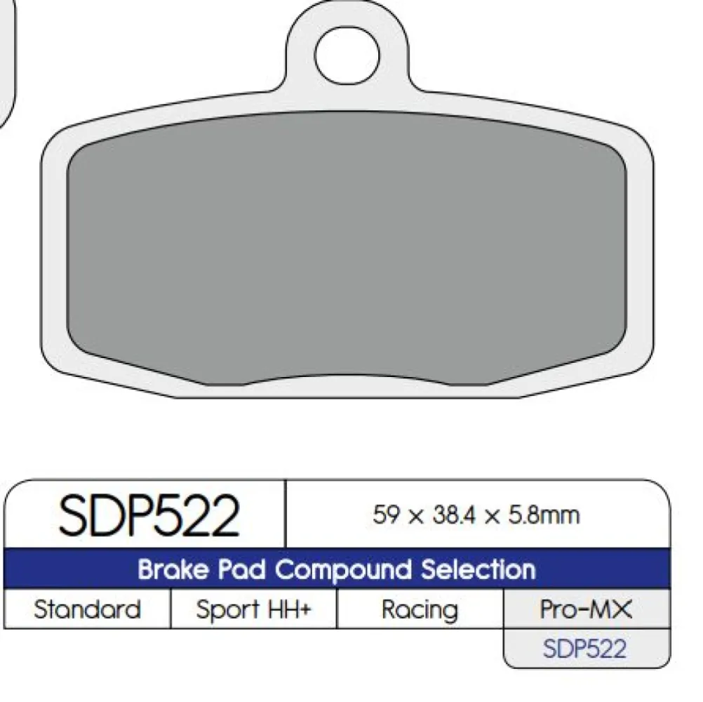 DP BRAKES - BRAKE PAD SINTER - 17212555