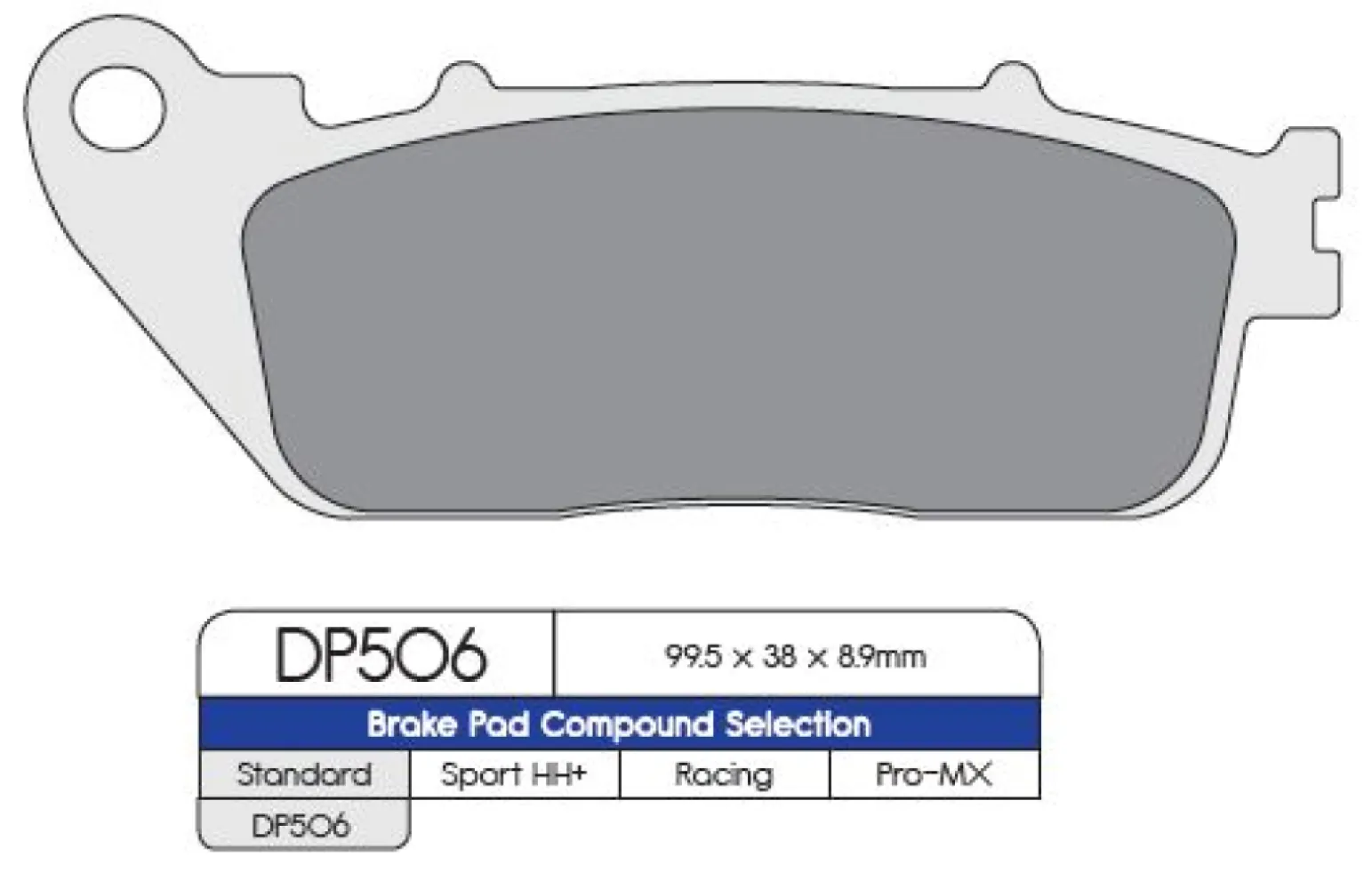 DP BRAKES - BRAKE PAD SINTER - 17212553