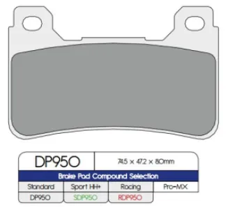 DP BRAKES - BRAKE PAD SINTER - 17212563